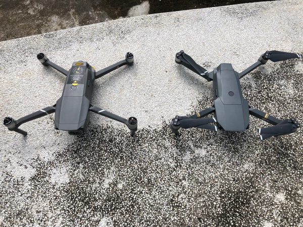 ขนาดโดรน dji mavic pro และ dji mavic 2